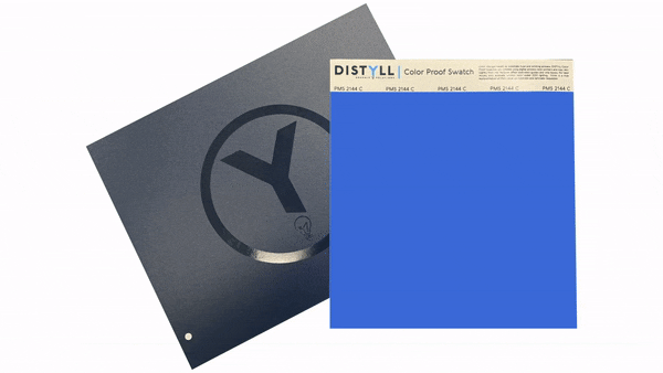 Folder kit, color swatch, and animated cursive writing